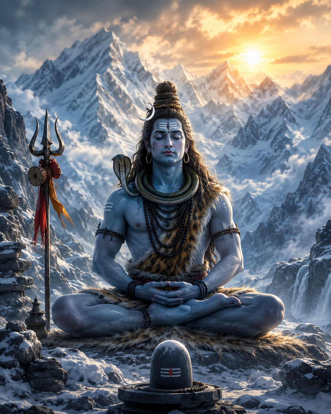 Bholenath Tapasya HD 4K Wallpaper