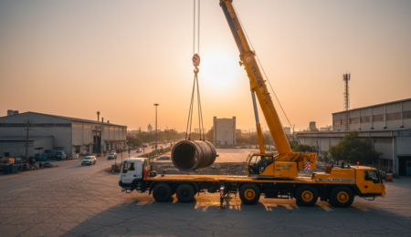 Heavy duty hydraulic crane lifting machinery in Hisar Industrial Area Heavy duty hydraulic crane lifting machinery in Hisar Industrial Area