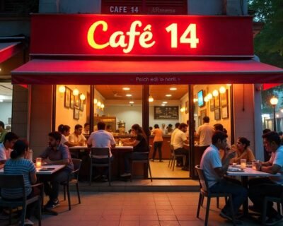 Indian-fast-food-cafe-named-Cafe-14-located-in-a-market-area-of-Sector-14-Sonipat